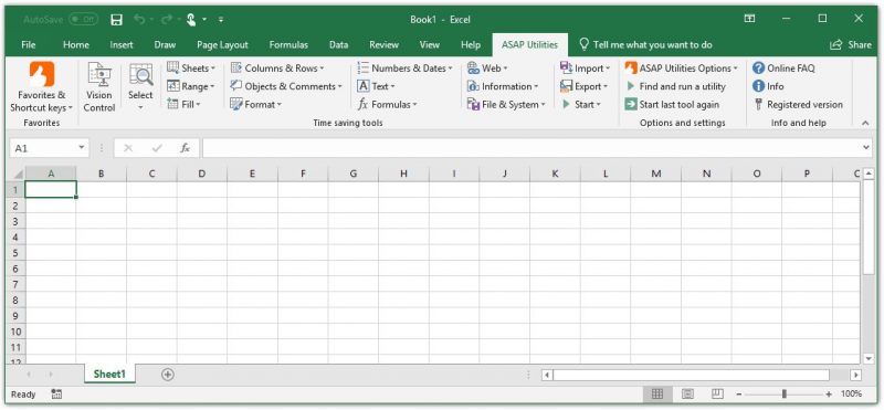 Contoh Tampilan Kertas Excel